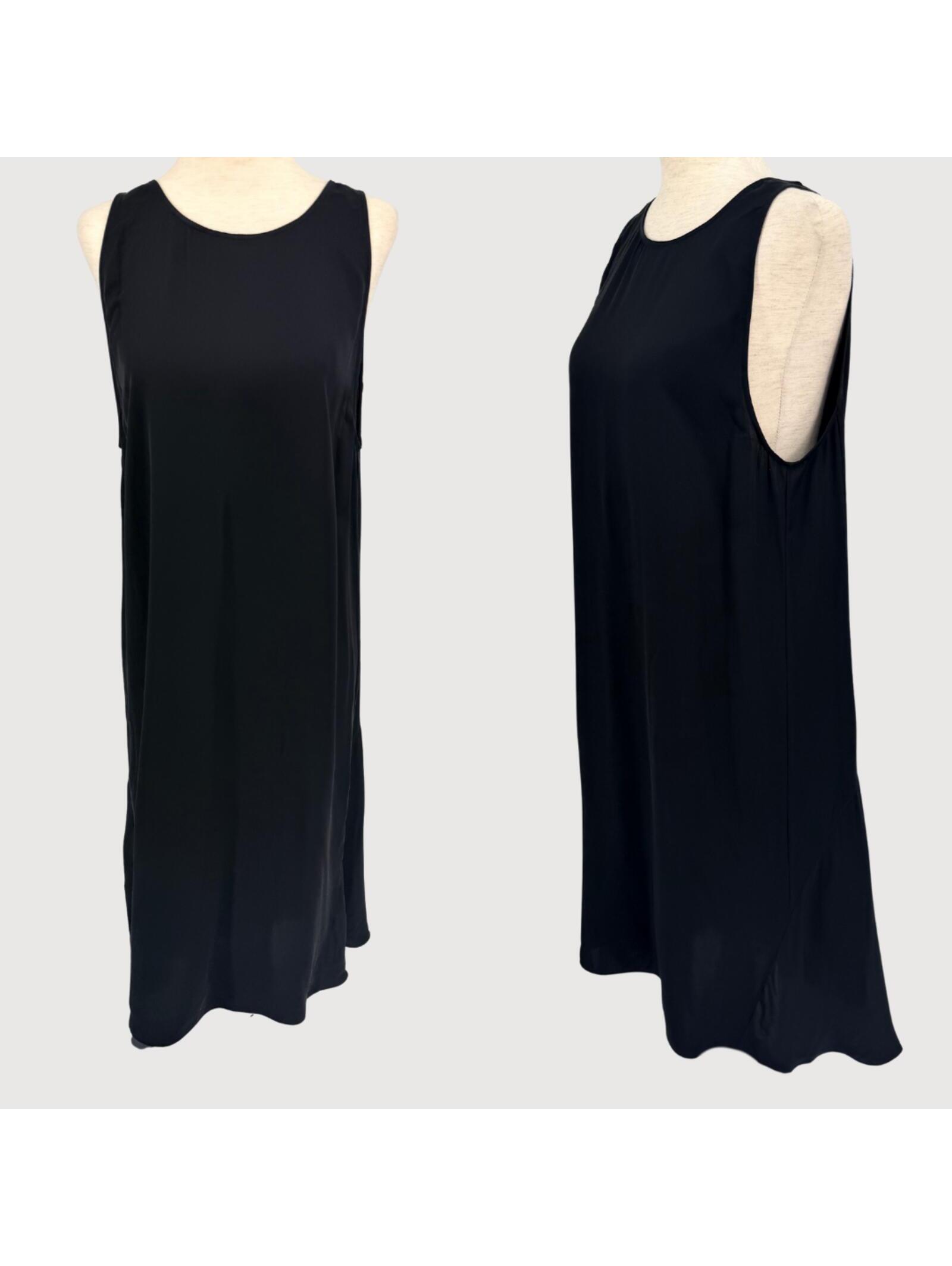 Theory Silk Maxi Tank Dress Black Size 12